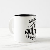 Verzamel Inspirerend Christelijke offerte Tweekleurige Koffiemok (Voorkant links)