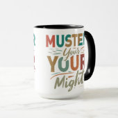 Verzamel je kracht" Mok 🍺 (Voorkant rechts)