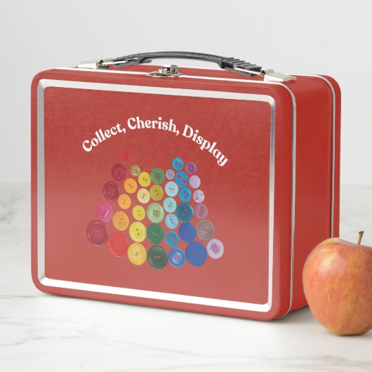 Verzamel, koester, display Button opslag lunchbox (In situ)