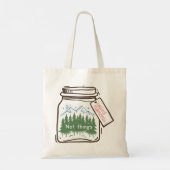 Verzamel momenten Cool Camping Quote Tote Bag (Achterkant)
