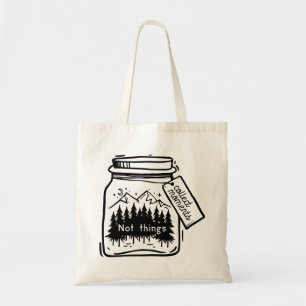 Verzamel momenten Cool Camping Quote Tote Bag