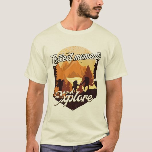verzamel momenten en verken t-shirt (Voorkant)