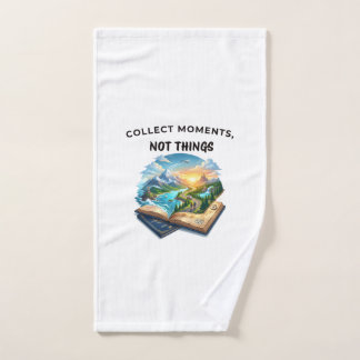 Verzamel Momenten Niet Dingen | Reisquote voor Avo Bad Handdoek