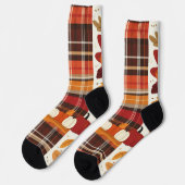 Verzamel rond de plaid sokken (Links)