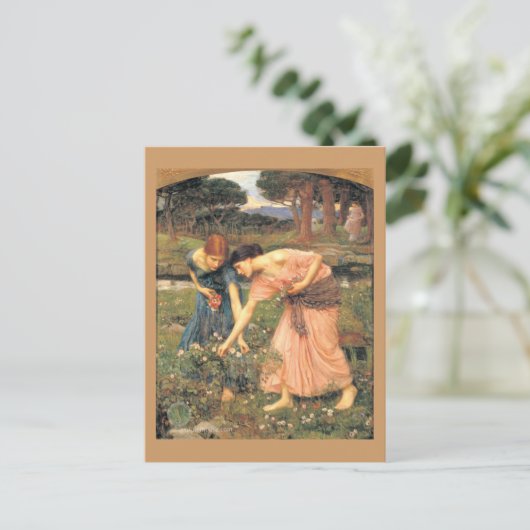 Verzamel Rozen terwijl je mei kunt - vrouwen die b Briefkaart (Staand voorkant)