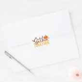 Verzamel Samen Ronde Sticker (Envelop)
