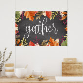 Verzamel Thanksgiving Herfst Thankful Holiday Poster (Keuken)