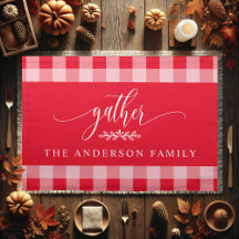 Verzamel Thanksgiving Rood en Wit Buffalo Check