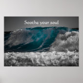 Verzamel uw Soul Quote over oceaangolven Poster (Voorkant)