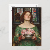 Verzamel Ye Rosebuds | John William Waterhouse Briefkaart (Voorkant / Achterkant)