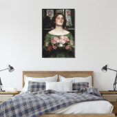 Verzamel Ye Rosebuds terwijl je mei Canvas Afdruk (Insitu (Slaapkamer))