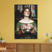 Verzamel Ye Rosebuds terwijl je mei Canvas Afdruk (Insitu (Woonkamer))