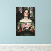 Verzamel Ye Rosebuds terwijl je mei Canvas Afdruk (Insitu (Houten vloer))