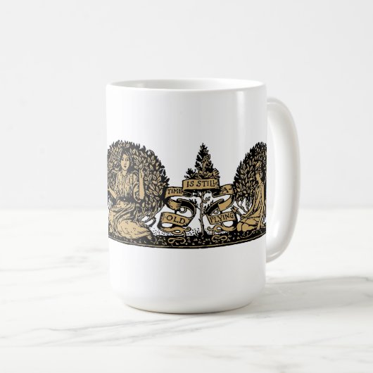 Verzamel Ye Rosebuds Victoria Era Quote Koffiemok (Voorkant rechts)