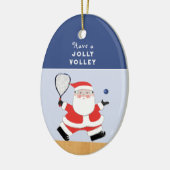 Verzamelaar keramische racketsbal ornament (Links)