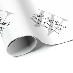 Verzamelaar monogram familie Elegant Cadeaupapier