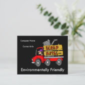 Verzamelaar schroot briefkaart (Staand voorkant)