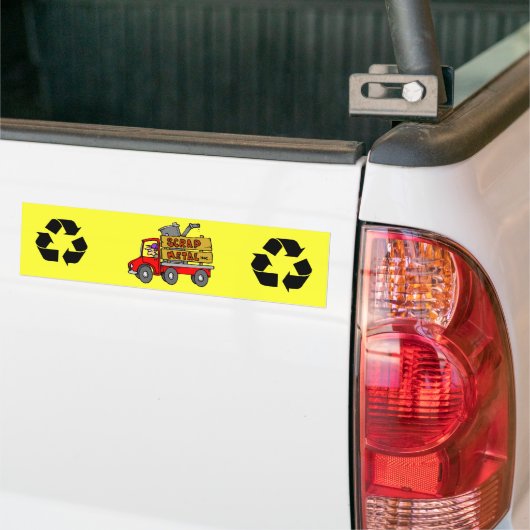 Verzamelaar schroot bumpersticker (Op Truck)
