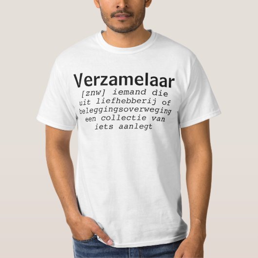 Verzamelaar T-shirt (Voorkant)