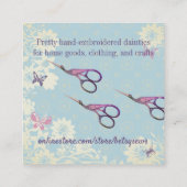 Verzamelaars voor siervogelooievaar vierkante visitekaartje (Achterkant)