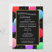 Verzamelaarsballonnen en aangepaste Confetti-leeft Kaart (Voorkant)