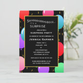 Verzamelaarsballonnen en aangepaste Confetti-leeft Kaart (Staand voorkant)