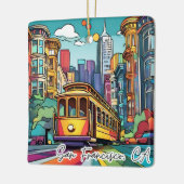 Verzamelbaar kerstornament - San Francisco CA Keramisch Ornament (Links)
