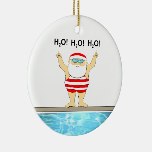 Verzamelbaar zwemmen keramisch ornament (Rechts)