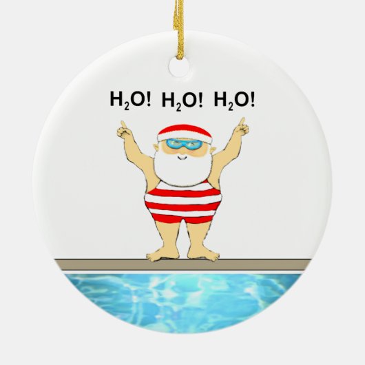 Verzamelbaar zwemmen keramisch ornament (Achterkant)