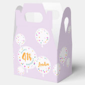 Verzamelballonnen aanpasbaar gunstvak lila bedankdoosjes (Geopend)