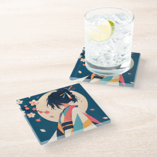 Verzamelbare Anime-geïnspireerde Glas Onderzetter