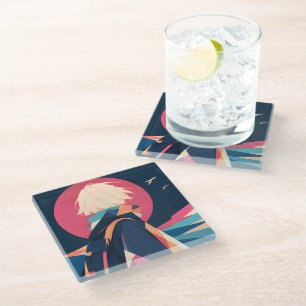 Verzamelbare Anime-geïnspireerde Glas Onderzetter