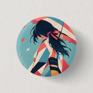 Verzamelbare Anime knop 11 Onder De Parasol Ronde Button 3,2 Cm