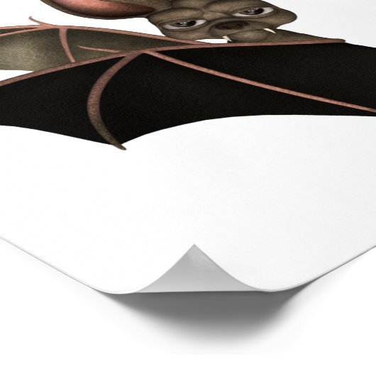 Verzamelbare Art & Vampire Bat (bat2) Poster (Hoek)