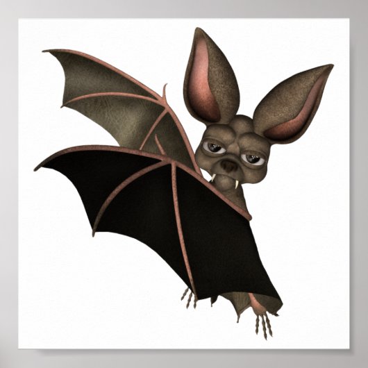 Verzamelbare Art & Vampire Bat (bat2) Poster (Voorkant)