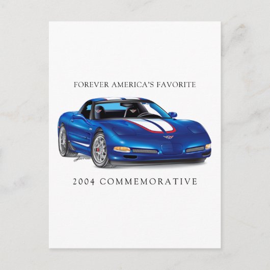 VERZAMELBARE AUTO KUNST BRIEFKAART (Voorkant)