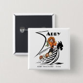 Verzamelbare Button van Abby World "Resilience" (Voorkant /achterkant)