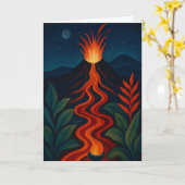 Verzamelbare Glow Forth-ansichtkaart Kaart (Gele Bloem)