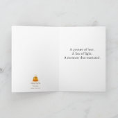 Verzamelbare Glow Forth-kerstkaart Kaart (Binnen)