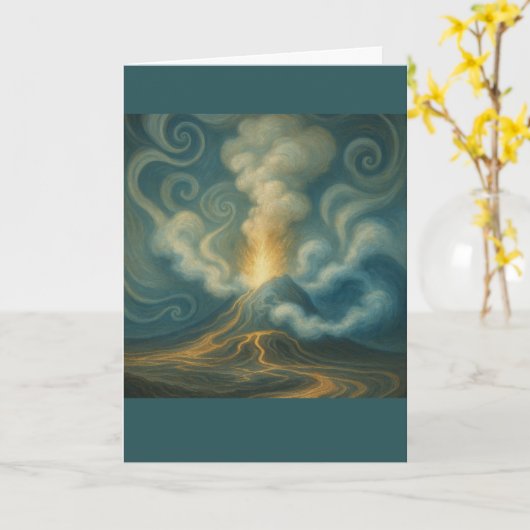 Verzamelbare Glow Forth-kerstkaart Kaart (Gele Bloem)