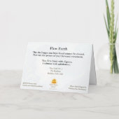 Verzamelbare Glow Forth Wenskaart Kaart (Achterkant)