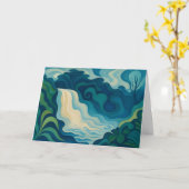 Verzamelbare Glow Forth Wenskaart Kaart (Gele Bloem)