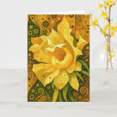 Verzamelbare Glow Forth Wenskaart Kaart (Gele Bloem)
