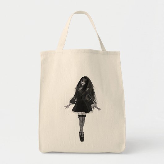 Verzamelbare gothische dollantkunst (gothic1) tote bag (Voorkant)