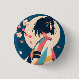 Verzamelbare knop 7 Blossom Whisper Ronde Button 3,2 Cm