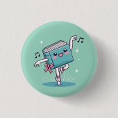 Verzamelbare knop ronde button 3,2 cm (Voorkant)