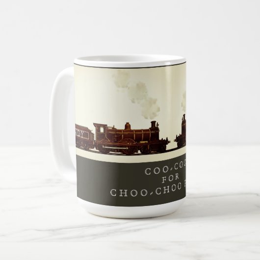 Verzamelbare modeltrein koffiemok (Voorkant links)