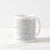 Verzamelbare N&W 611-Mok met een gedicht. Koffiemok (Voorkant rechts)