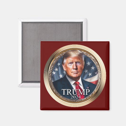 Verzamelcampagne Donald Trump 2024 Magneet (Voorkant / Achterkant)