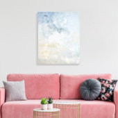 'Verzameld' Grijs en Beige Abstracte Kunst Canvas Afdruk (Insitu (Woonkamer))